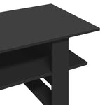 ZNTS Coffee Table Black 102x55x42 cm Engineered Wood 823262