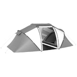 4-6 Man UV Protection Camping Tent - Charcoal Grey and White T3398P348659