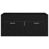 Sink cabinet with Storage with Door Black Oak Engineered Wood 880443