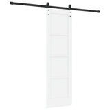 Sliding Door White 61 x 198.5 cm Solid Pine Wood 3333297