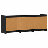 TV Cabinet 130 x 33 x 47 cm Black Oak Engineered Wood 8011196