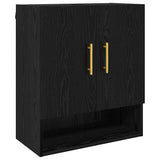 Wall Cabinet Black oak 60 x 31 x 70 cm Engineered wood 879536
