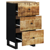 Sideboard with 3 Drawers 40x33.5x75 cm Solid Wood Mango 352905