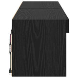 TV Cabinet Set 2 pcs Black Oak 60 x 30 x 30 cm Engineered Wood 882965
