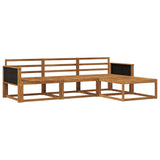 Outdoor Sofa Set 4 pcs Natural Solid Acacia Wood 3382452