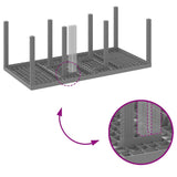 Garden Dining Table Light grey 200 x 100 x 73 cm Poly Rattan 871691