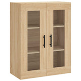 Wall Mounted Cabinet Sonoma Oak 69.5x34x90 cm 828503