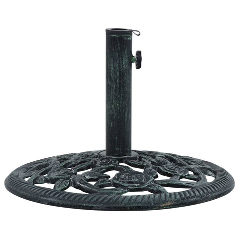 ZNTS Umbrella Base Green 9 kg 40 cm Cast Iron 47863