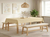Table Cloth 5 pcs Rectangular Cream White 110 x 160 cm 42040433