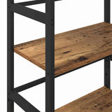 Bookshelf 3-Tier 60 x 29.5 x 115 cm Engineered Wood Old Wood 883926