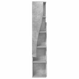 Corner Cabinet 27.5x27x140cm Engineered Wood Concrete Grey 889868