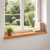 Window Sills 2 pcs Light Brown 90 x 15 x 2 cm Solid Beech Wood 42048169