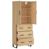 Highboard Sonoma Oak 69.5x34x180 cm Engineered Wood 3199772