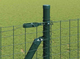 Fence Post 7 pcs Green Steel 42004296