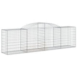 Arched Gabion Baskets 12 pcs 300x50x80/100 cm Galvanised Iron 3146693
