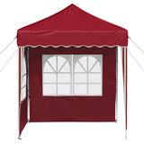 Pop-up Party Tent 195 x 195 x 245 cm Burgundy Oxford Fabric 42019730