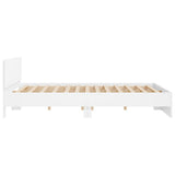 Bed Frame without Mattress White 160x200 cm 3207469