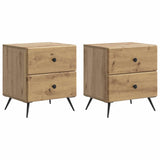 Bedside Cabinet 2 pcs Artisan Oak 43 x 34.5 x 47.5 cm 895464