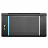 Network Cabinet with Storage Black 60 x 60 x 35 cm Steel 42017635