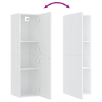 TV Cabinet White 30.5x30x110 cm Engineered Wood 803362
