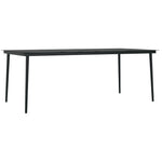 ZNTS 9 Piece Garden Dining Set Brown and Black 3099406