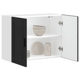 Kitchen Wall Cabinet Porto Black Engineered Wood 854068