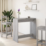 Bar Table Grey Sonoma 102x50x103.5 cm Engineered Wood 854432