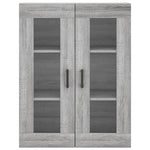 Wall Mounted Cabinets 2 pcs Grey Sonoma Engineered Wood 3197943