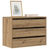 Corner Chest of Drawers Artisian Oak 80x41x58 cm Engineered Wood 852860