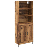 Highboard Old Wood 69.5 x 32.5 x 180 cm Engineered Wood 3415829