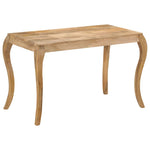 ZNTS Dining Table 118x60x76 cm Solid Mango Wood 247113