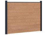 Fence Panel WPC and Aluminium Brown 42039055