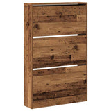 Shoe Cabinet Old Wood 80 x 21 x 125.5 cm Engineered Wood 869102