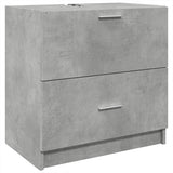 Sink Cabinet Concrete Grey 59x37x59 cm Engineered Wood 848111