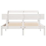 Bed Frame without Mattress White 160x200 cm Solid Wood Pine 3306624