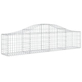 Arched Gabion Baskets 13 pcs 200x30x40/60 cm Galvanised Iron 3145378