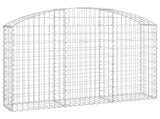 Arched Gabion Basket 150x30x100/120 cm Galvanised Iron 153445