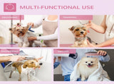 32" Foldable Dog Grooming Table Pet Drying Beauty Table Adjustable Fixed Arm Rubber Top, Pink T3398P376423