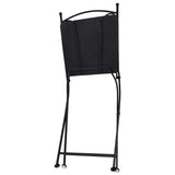 Garden Chair Set of 2 Grey Powder-coated iron and ceramic 46716
