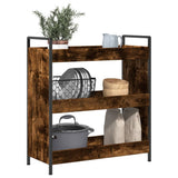 Kitchen Trolley Smoked Oak 70x30x82 cm Engineered Wood 842318
