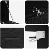 Wall Cabinet Black oak 80 x 36.5 x 35 cm Engineered wood 879560