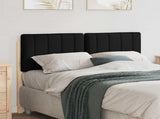 Upholstered Headboard Brown and Black 120 cm Solid Pine Wood 880190