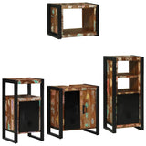 Bathroom Furniture Set 4 pcs Multicolour Solid Reclaimed Wood 3305671