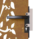 Garden Gate 85x150 cm Corten Steel Tree Design 153211