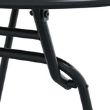 Garden Bistro Set Folding 3 pcs Anthracite Steel 42010316