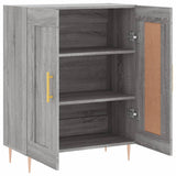 Sideboard Grey Sonoma 69.5x34x90 cm Engineered Wood 830186
