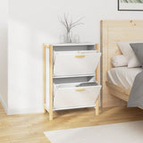 Shoe Cabinet White 57.5x33x80 cm Engineered Wood 345684