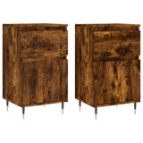 Sideboards 2 pcs Smoked Oak 40x35x70 cm Engineered Wood 831143
