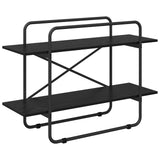 Bookshelf 2-Tier 100 x 35 x 70 cm PB Black Oak 8007798