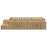 Storage Bed Frame Artisan Oak 75 cm Engineered Wood 3335596